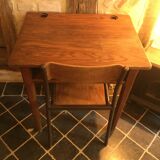 Schoolboy desk and his chair