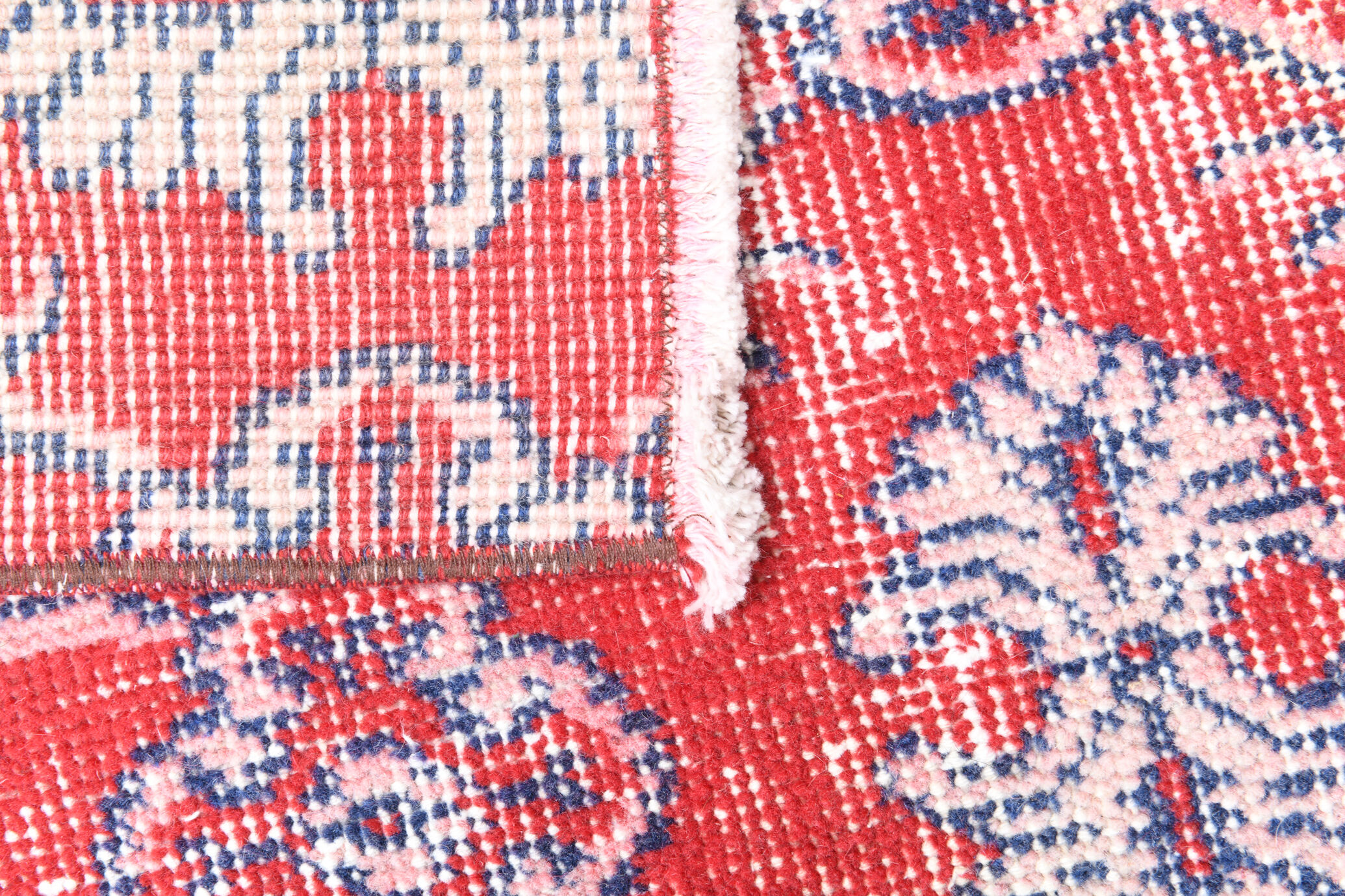 2x8 red classic vintage runner rug, 245x73cm
