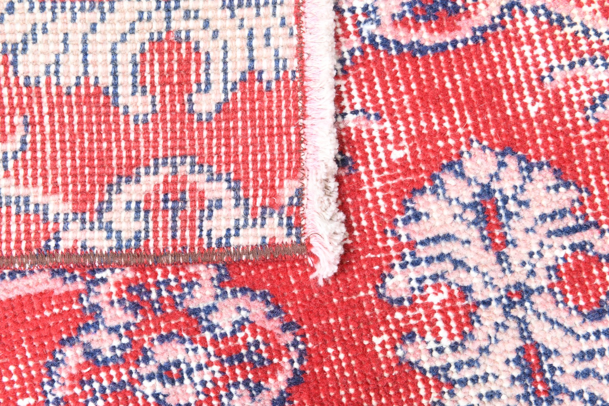2x8 red classic vintage runner rug, 245x73cm
