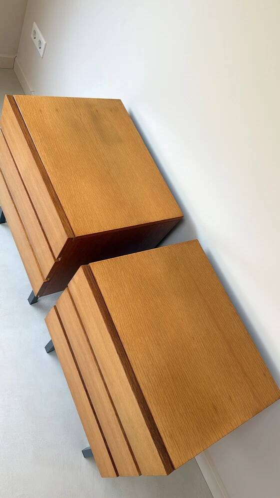 Vintage wooden bedside table