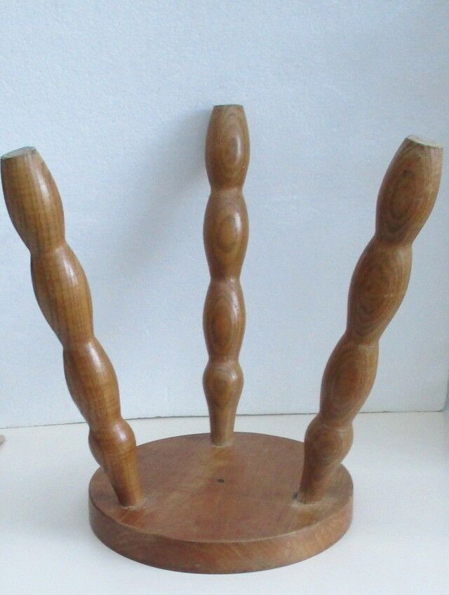 Wooden tripod stool