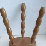 Wooden tripod stool