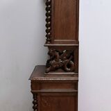 Narrow Oak Display Cabinet, Louis XIII style – Late 19th century