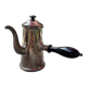 Silver chocolate pot with wooden handle and lid