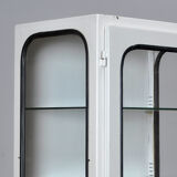 Vintage Iron And Glass Medical Cabinet, 1970s