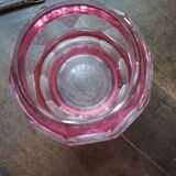 Art Deco vase, pink