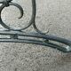 Old garden bench cast iron legs