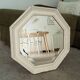 Miroir vintage octogonale biseauté style shabby chic