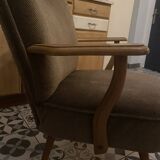 "Cocktail" Armchair 1950 – Compass Legs & Firm Spring Seat