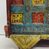 Coffre de mariée antique d'Inde