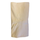 Old bolster embroidered and numbered c