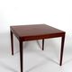 Scandinavian coffee table in exotic wood, around 1960.