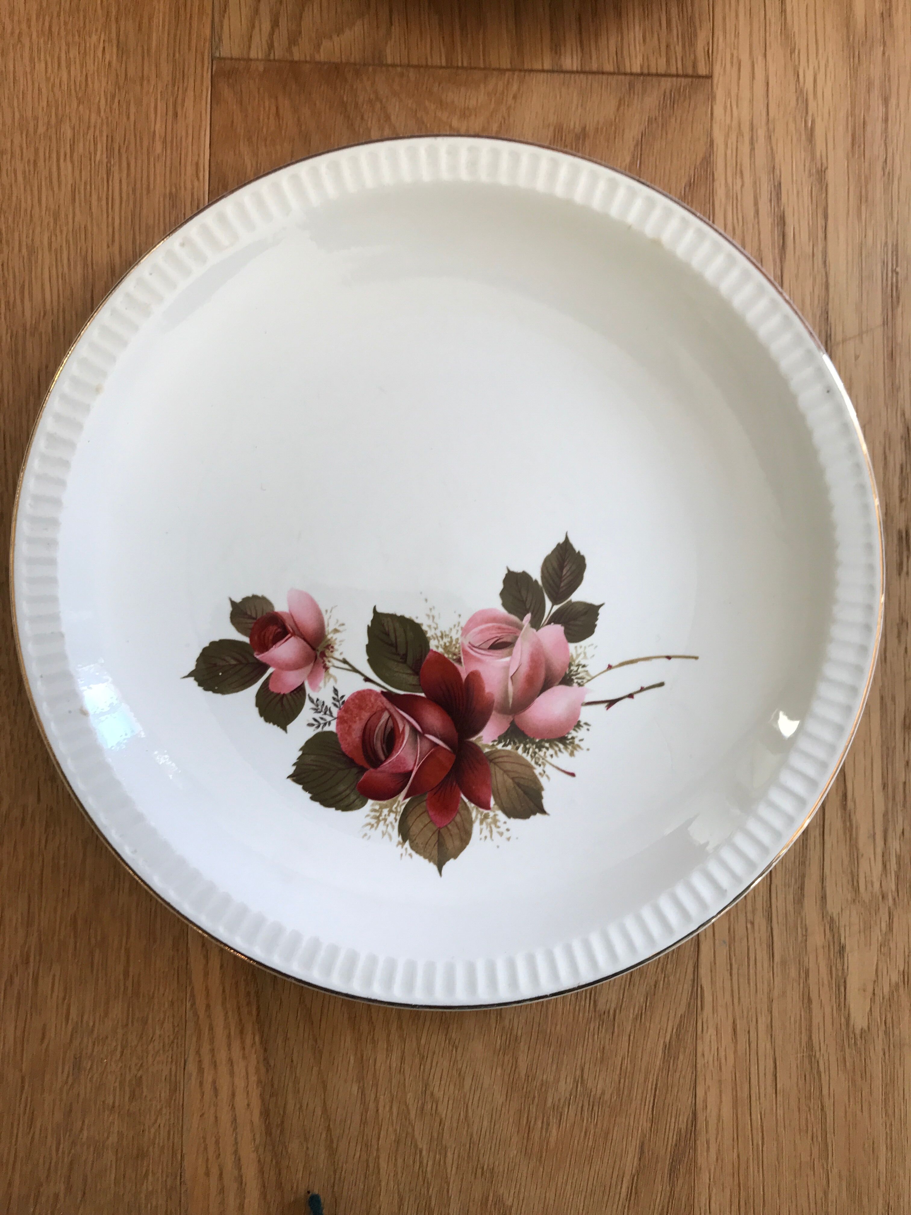 Set de 6 assiettes plates Sarreguemines décor Richemond