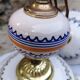 Vintage hand-painted earthenware suspension