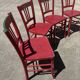 Set 4 chaises bistrot campagne, chalet