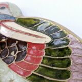 Pocket tray art deco ashtray enameled brass