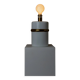 Lampe de table en céramique blanche avec accent doré - Fabriquée en Italie, années 1980, style Hollywood Regency vintage