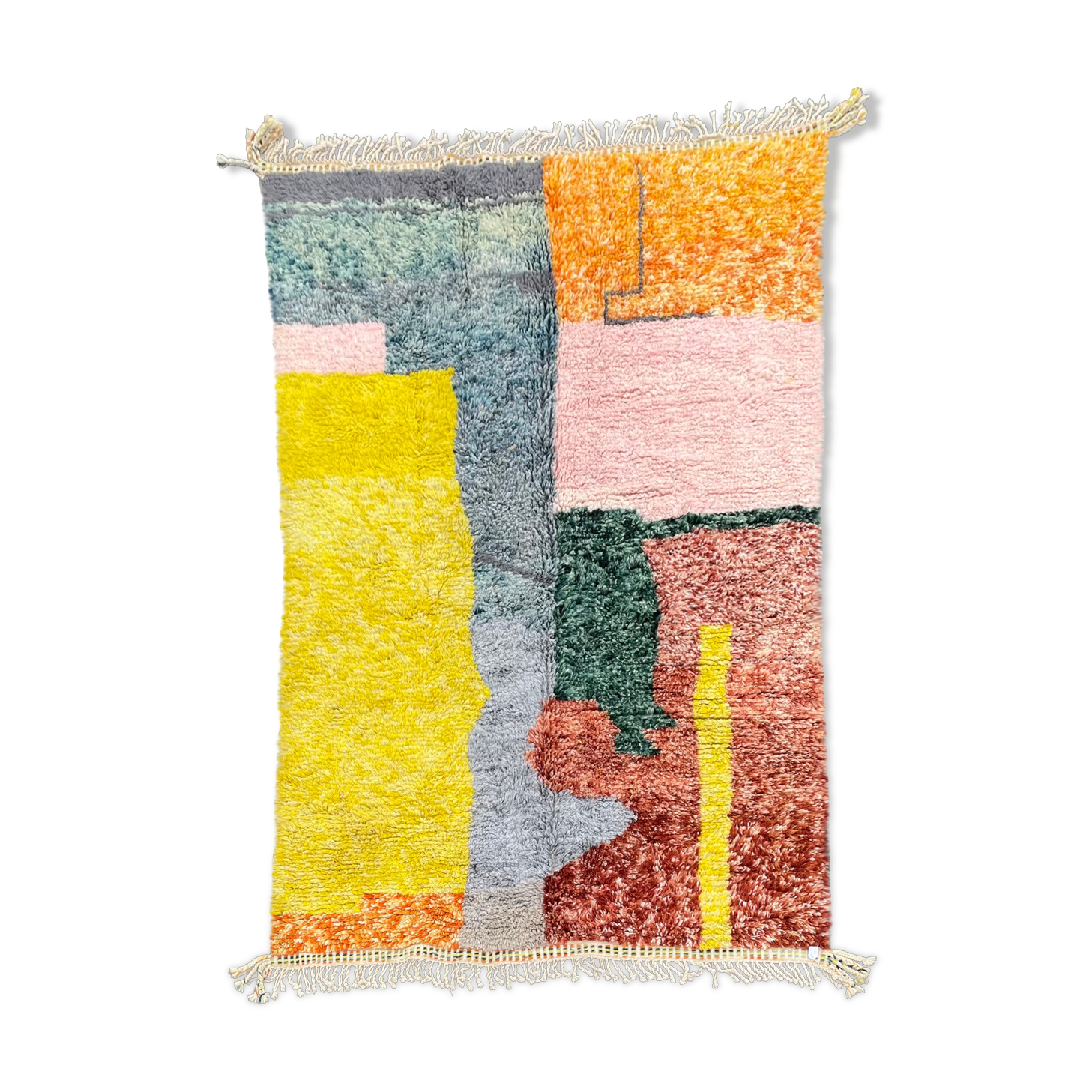 Berber carpet mrirt wool 185x300 cm