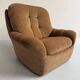 Old vintage 60s fabric lounge chair