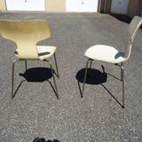 Pair of chairs Arne Jacobsen model 3103 Hammer Fritz Hansen