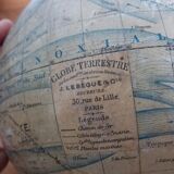 Lebegue 19th century Napoleon III world map globe