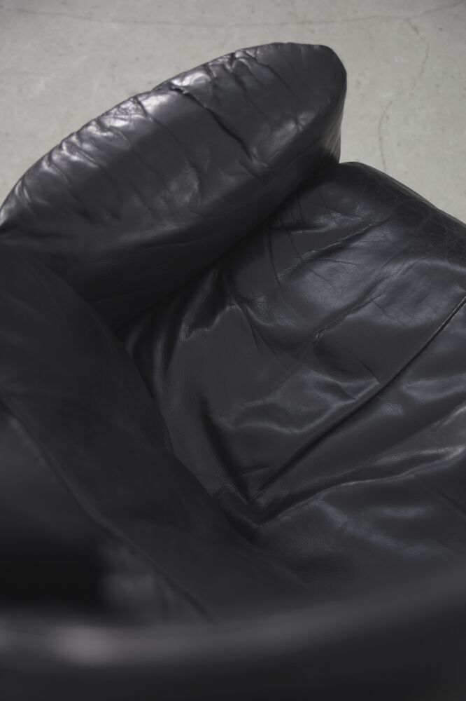 Fauteuil à oreilles en cuir DS-23 de Franz Josef Schulte pour De Sede, 1980
