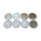 Set of 8 skin coasters