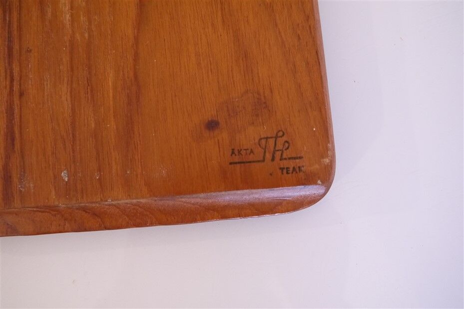 Scandinavian vintage teak tray 1960