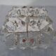Gold-Plated & Crystal Glass Flush Mount Light from Kinkeldey, 1970s