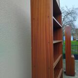 Vintage Scandinavian-style teak bookcase