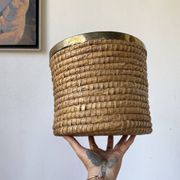 Rattan basket 1970, Italy