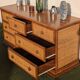 Vintage Enfilade Commode Maugrion Rattan - Roche Bobois