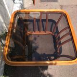 Table basse en rotin