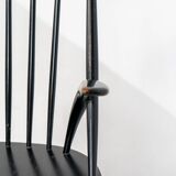 Rocking chair « IW3 » d'Illum Wikkelsø pour Niels Eilersen (Danemark, années 1950).