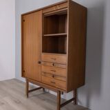 HIGHBOARD VINTAGE 1960S WOODEN SIDEBOARD DESIGN BY BAROVERO