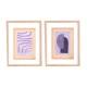 Duo de peintures sur papier ancien signées Eawy