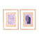 Duo de peintures sur papier ancien signées Eawy