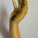 Soliflore baguier hand ceramic iridescent 50s