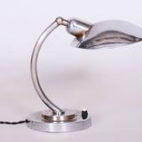 Restored Bauhaus Chrome Table Lamp, Franta Anyz, New Electrification, Czechia, 1920s