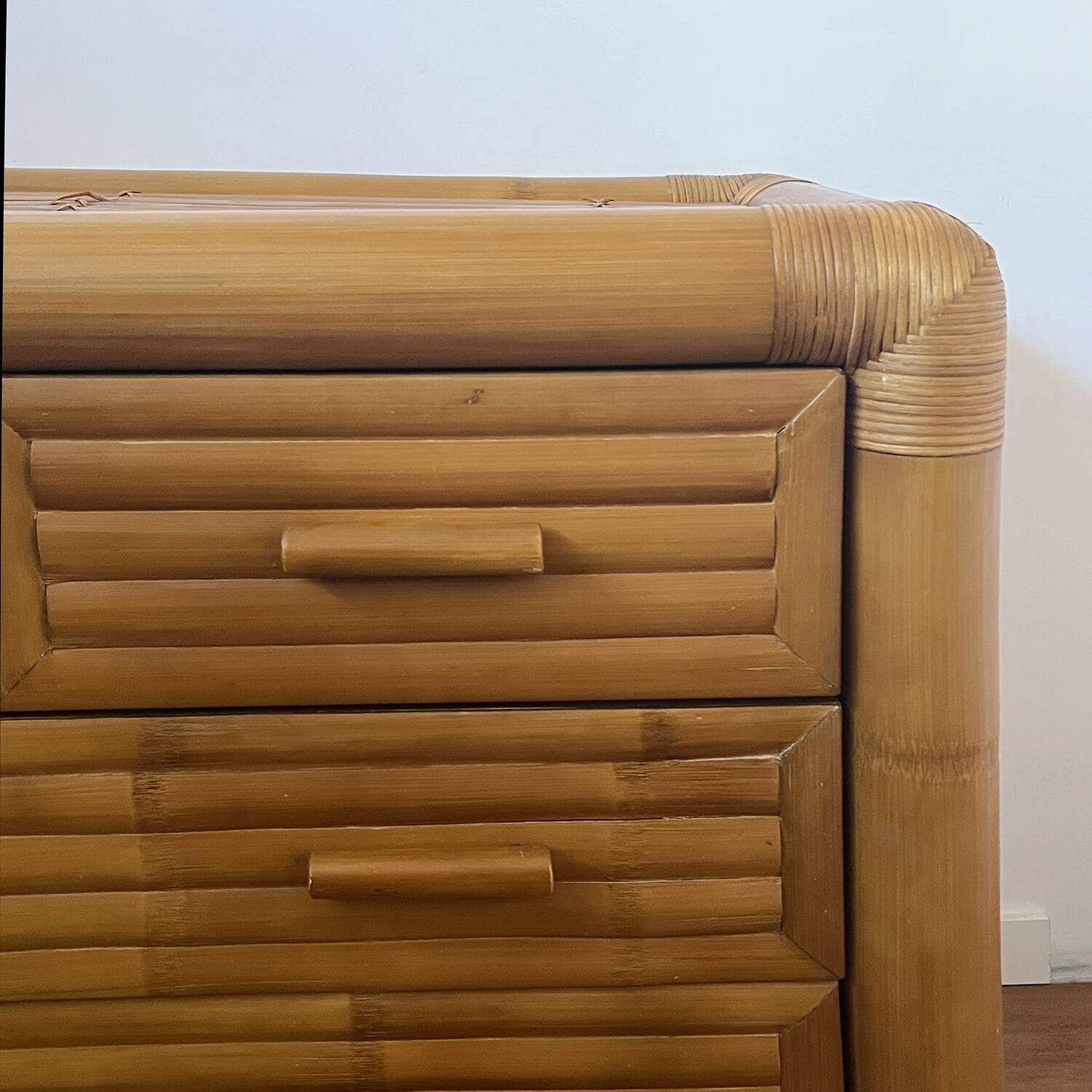 Bamboo chest of drawers