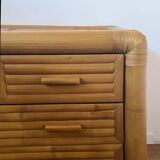 Bamboo chest of drawers