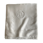 Drap XL moderniste en fil de lin art déco L240