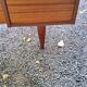 Scandinavian style mahogany 60s desk 7 drawers
