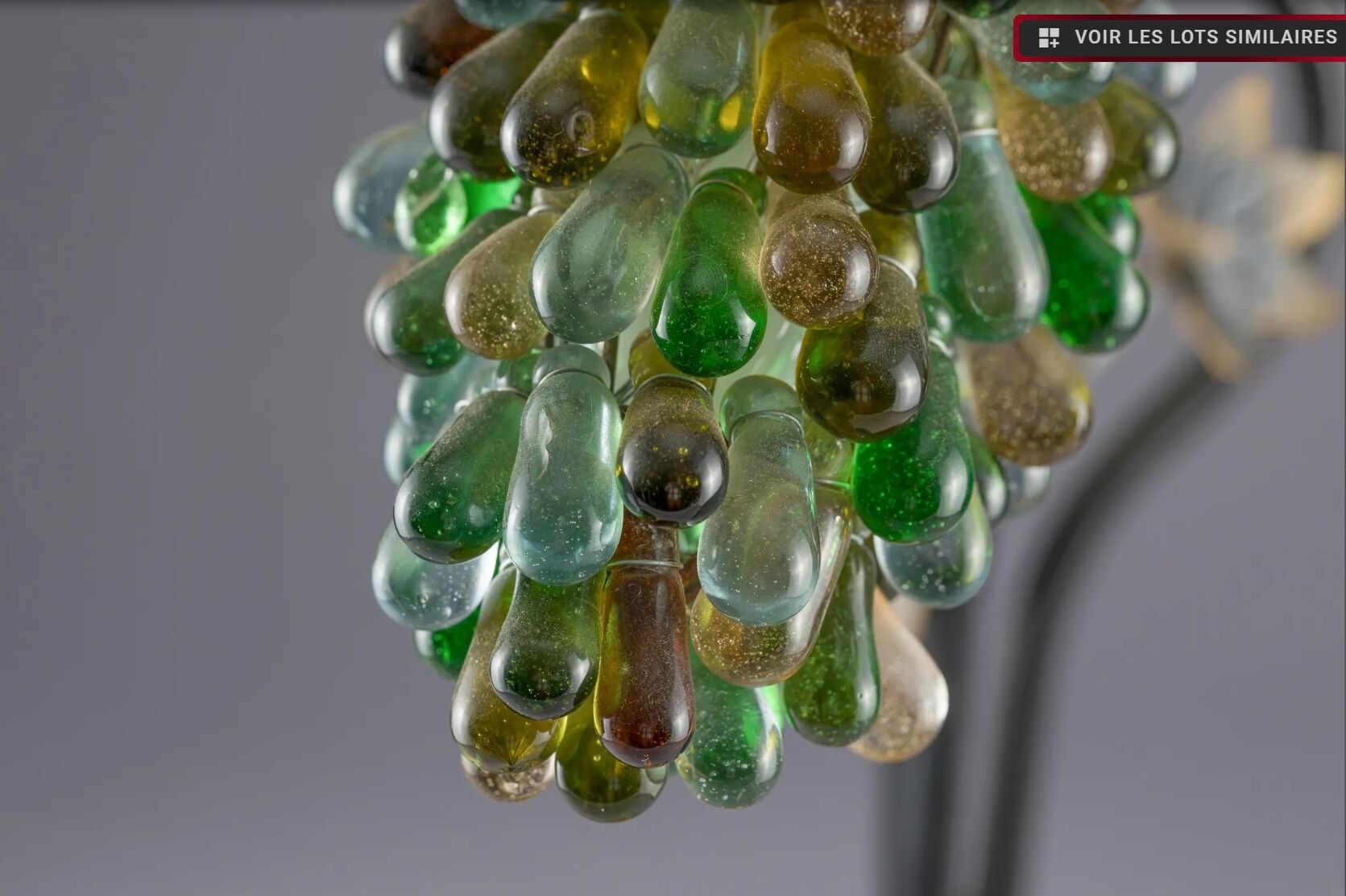 Large Murano Art Deco Lamp