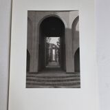 Art photography, town planning, architecture, arches vintage silver print, 1960s
