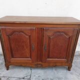 Louis XV style rustic buffet in solid walnut