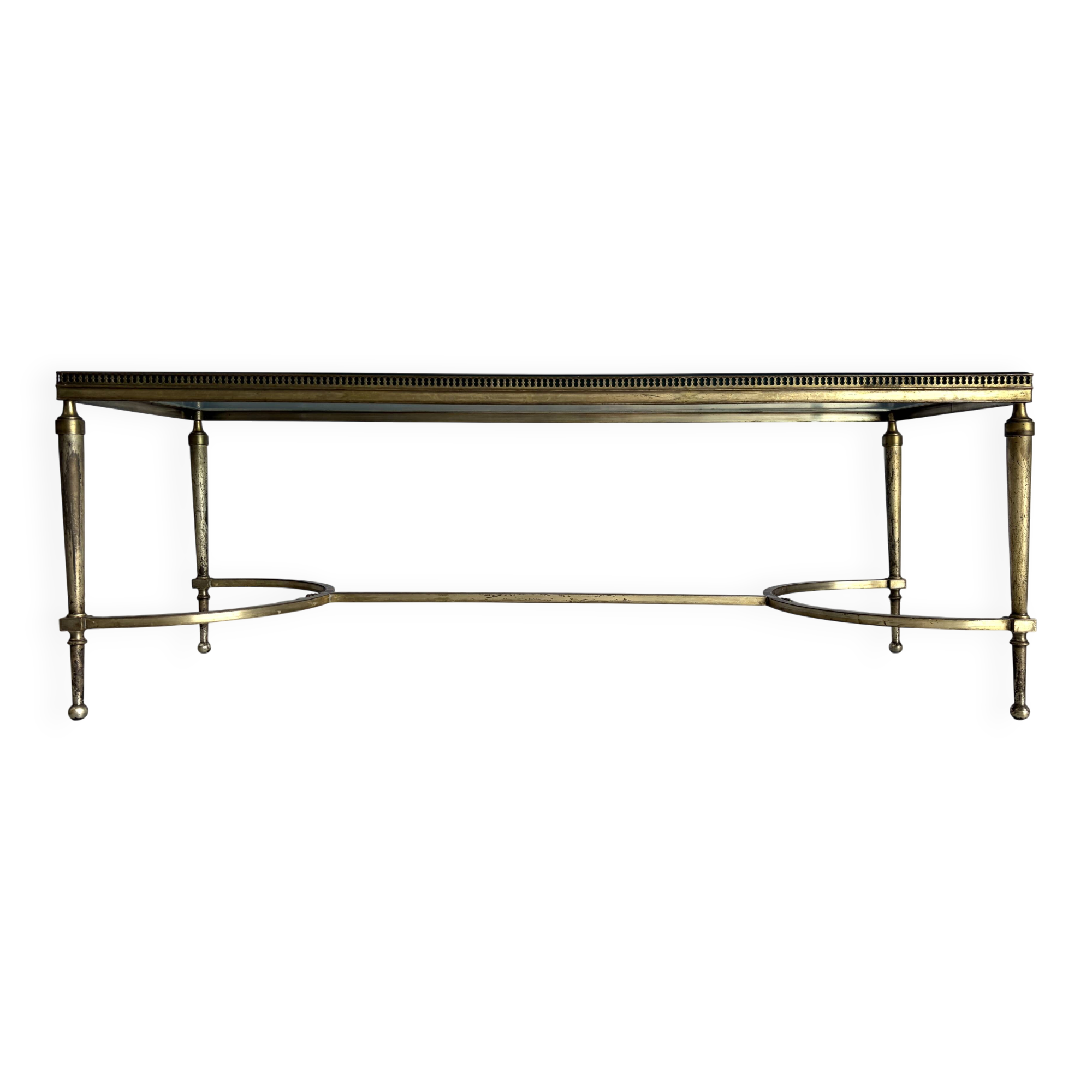 Maison Bagues coffee table in brass, 1960s