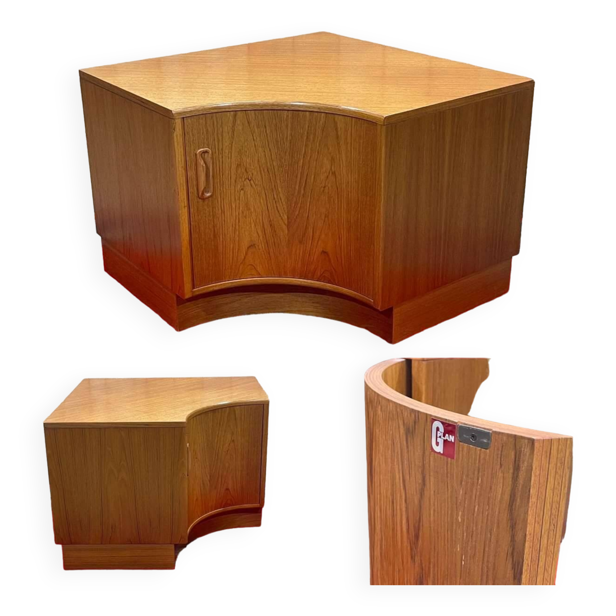 G-Plan teak corner cupboard from the 70s