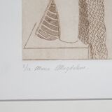 Art Print Lithograph: Mary Magdalene, Signed by Muffini, 1994