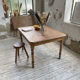 Walnut farmhouse table + extensions